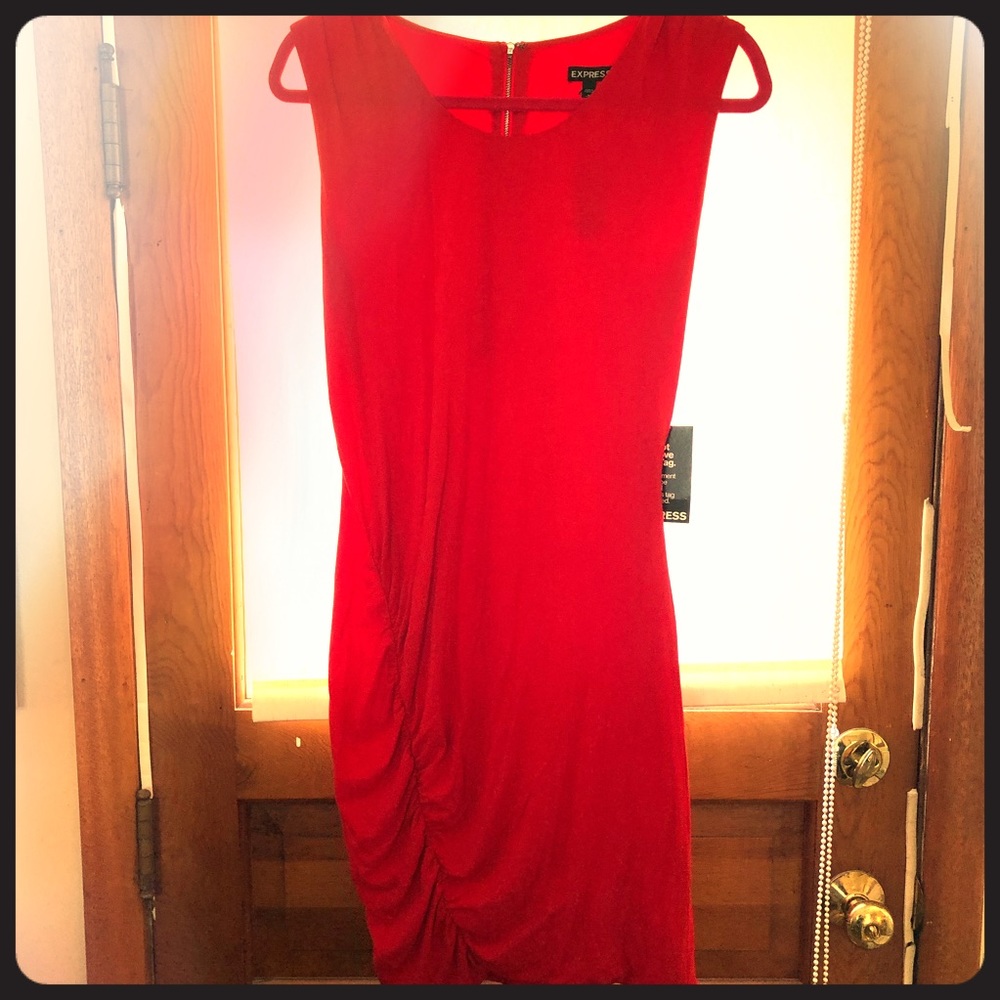 Express red dress